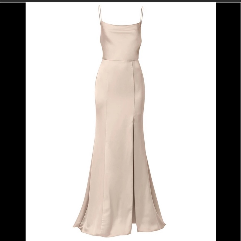 Amsale Chloe Gown/Dress Champagne